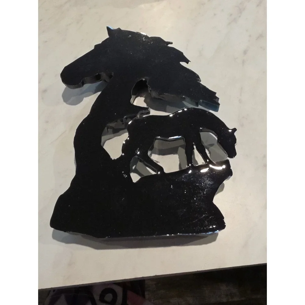 Handmade Resin Horse Wall Hanging